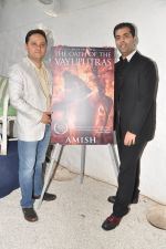 Karan Johar launches the Cover of Amish_s eagerly anticipated 3rd book in the Shiva Trilogy, The Oath of the Vayuputras in Mumbai on 27th Dec 2012 (19).JPG